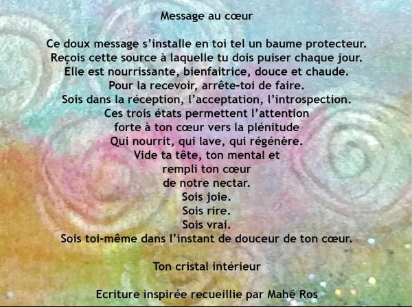 message au coeur